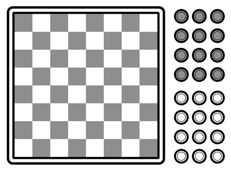Printable Checkers Pieces
